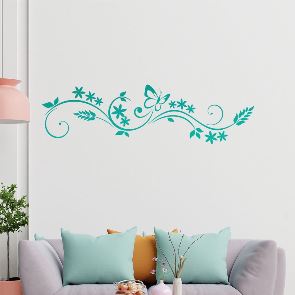 Tribal - Sterne - Schmetterling Wandtattoo in 6 Größen - Wandaufkleber Wall Sticker - Dekoration, Küche, Wohnzimmer, Schlafzimmer, Badezimmer