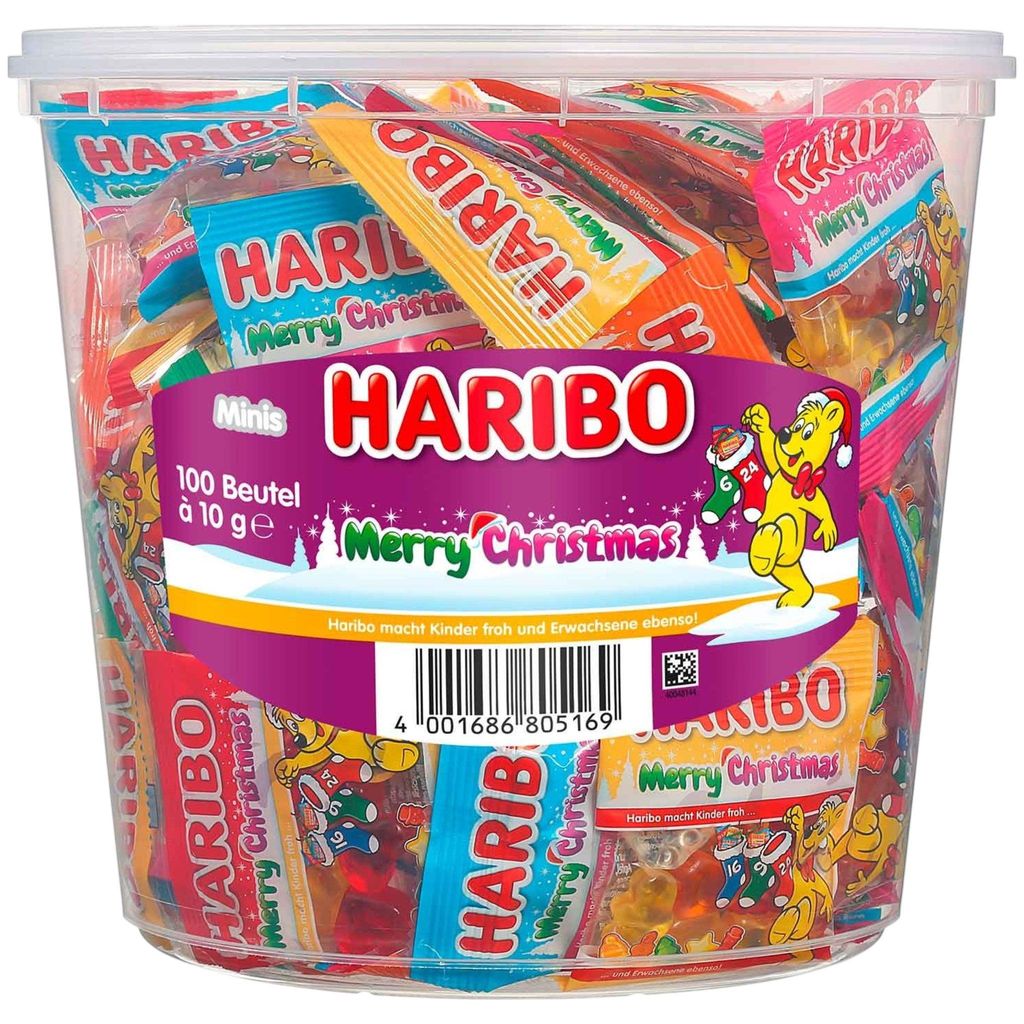 Haribo Merry Christmas Minis 100x10g Produktbild 