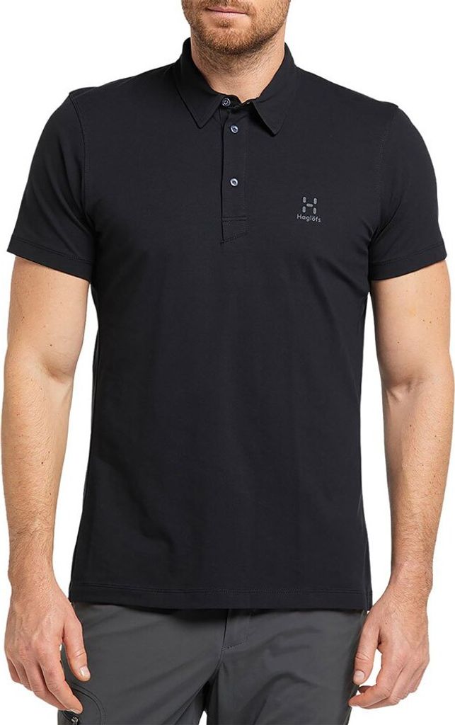 Haglofs Mirth Kurzarm-poloshirt Schwarz L Mann Schwarz L
