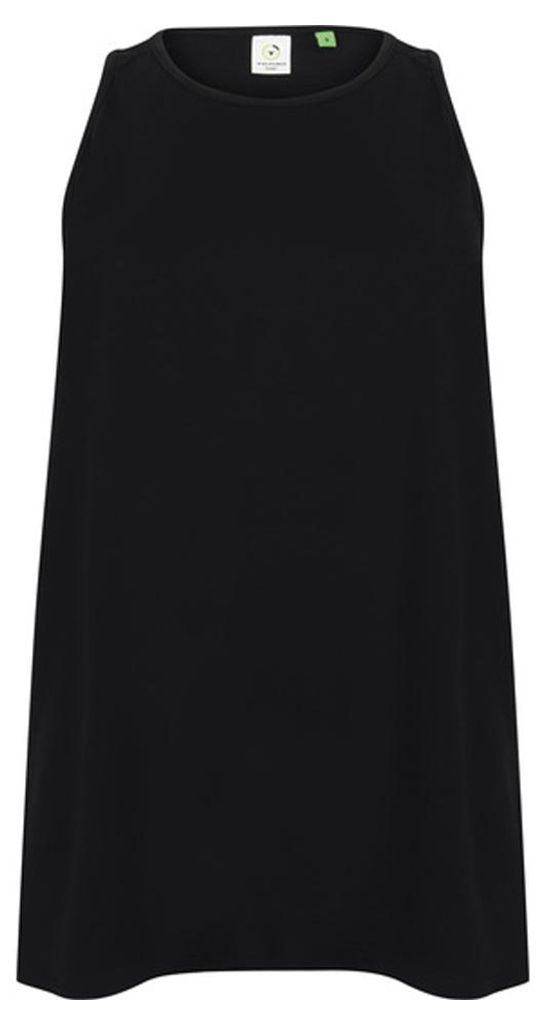 Tombo - Ärmelloses Oberteil für Damen, Rückenausschnitt LT4351 (L) (Schwarz)
