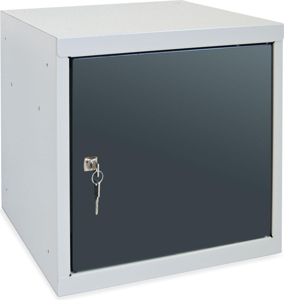 ADB Wertfach-Würfel mit Zylinderschloss, anthrazit