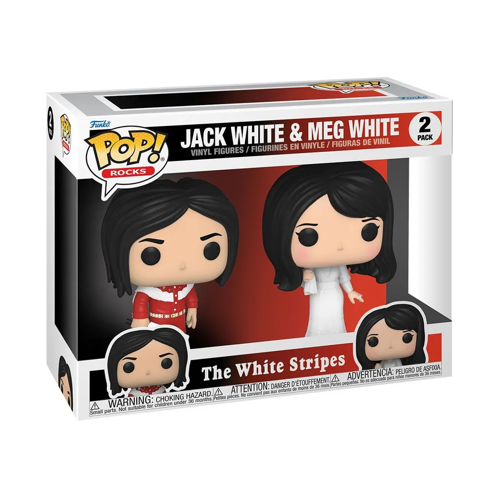 Funko Pop! The White Stripes : Duo Figurines Jack & Meg White Exclusif