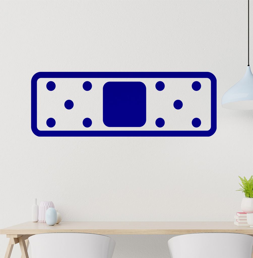 Pflaster lang Wandtattoo in 6 Größen - Wandaufkleber Wall Sticker - Dekoration, Küche, Wohnzimmer, Schlafzimmer, Badezimmer