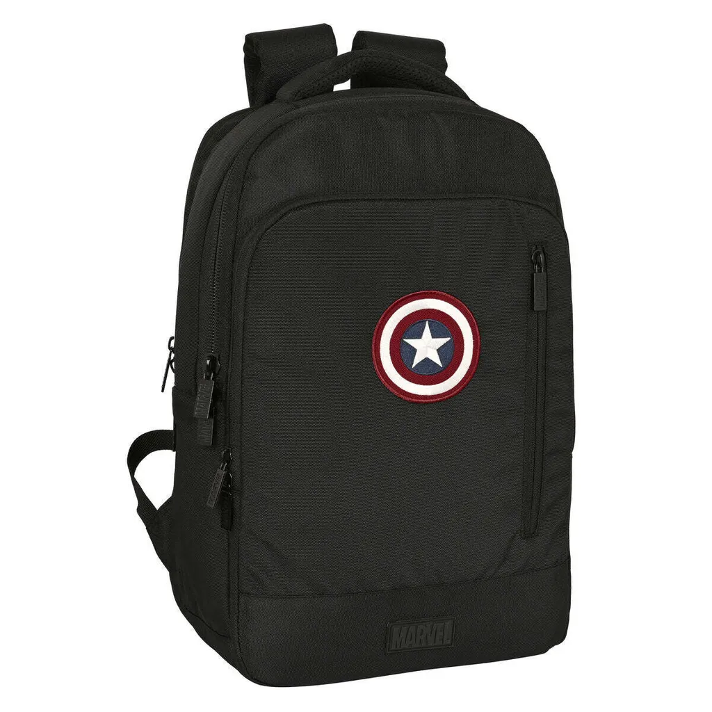 safta Unisex Kids Item Zaino portatile 15,6 pollici + Tablet + USB Capitan America Teen, colorato, medio