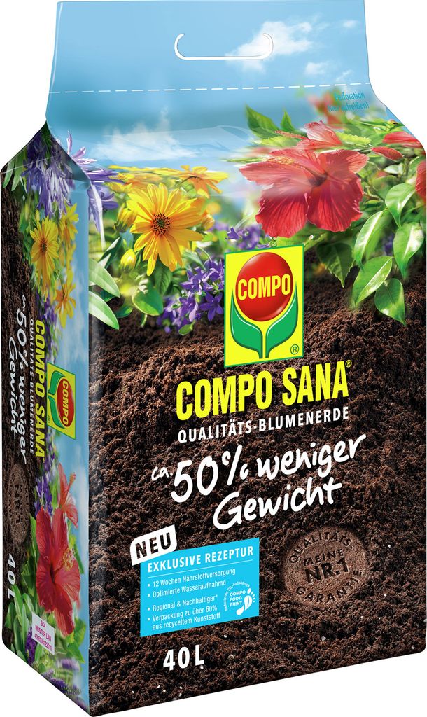 COMPO SANA® Qualitäts-Blumenerde 50 % weniger Gewicht 40 Produktbild 