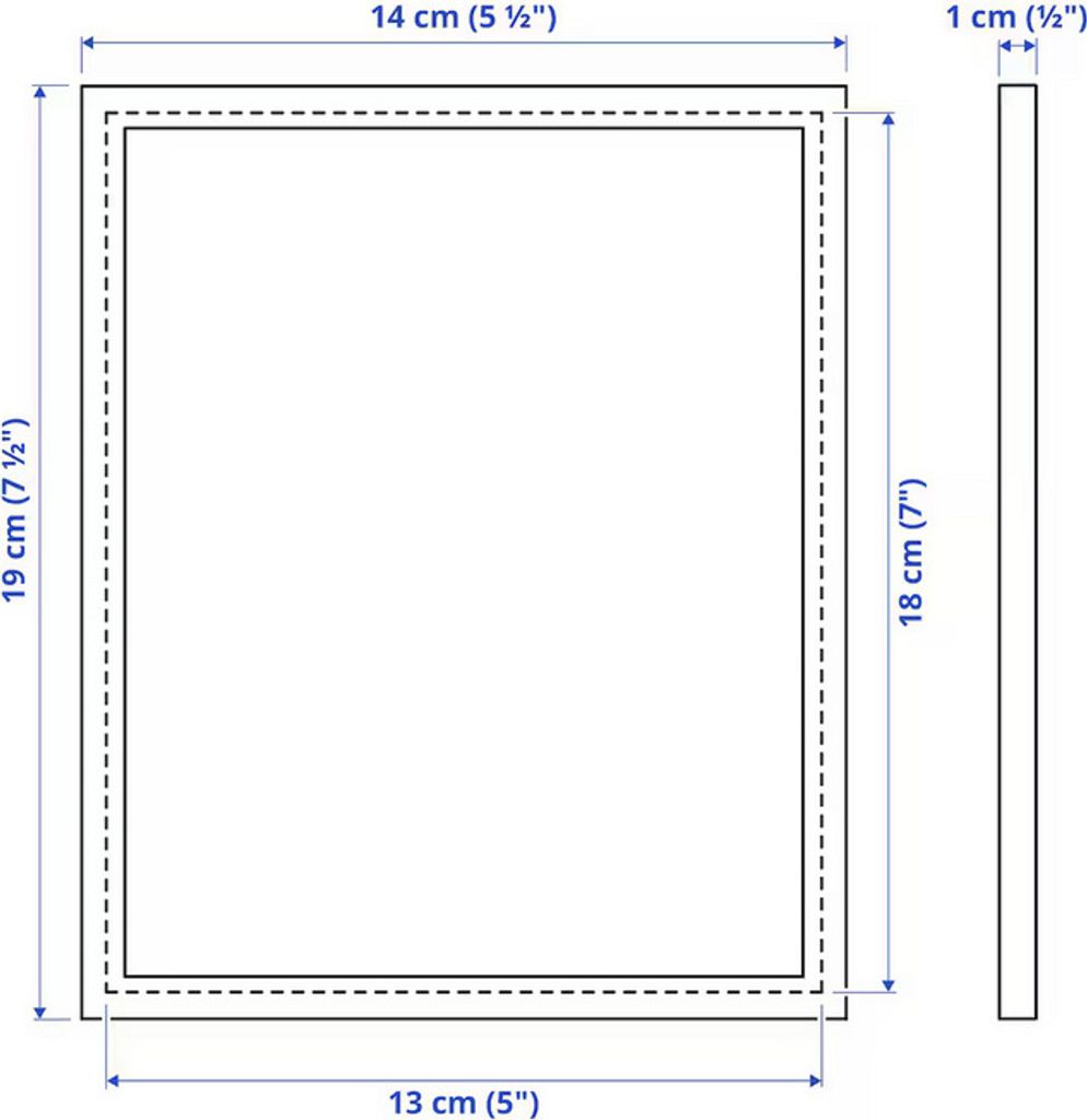10x YLLEVAD IKEA 13x18 Bilderrahmen weiß Produktbild 3