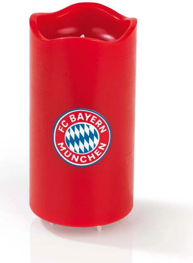 Bougie LED FC Bayern sécurisée en cire pour décoration sans flamme
