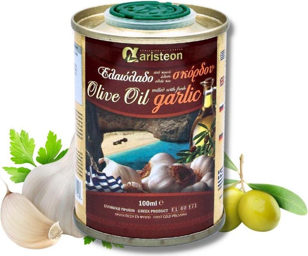 Olivenöl mit Knoblauch 100 ml ARISTEON Griechisch