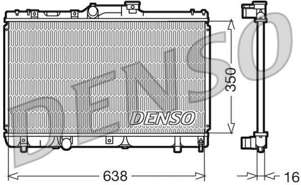 Radiateur pour réparer le circuit de refroidissement Toyota Corolla E11