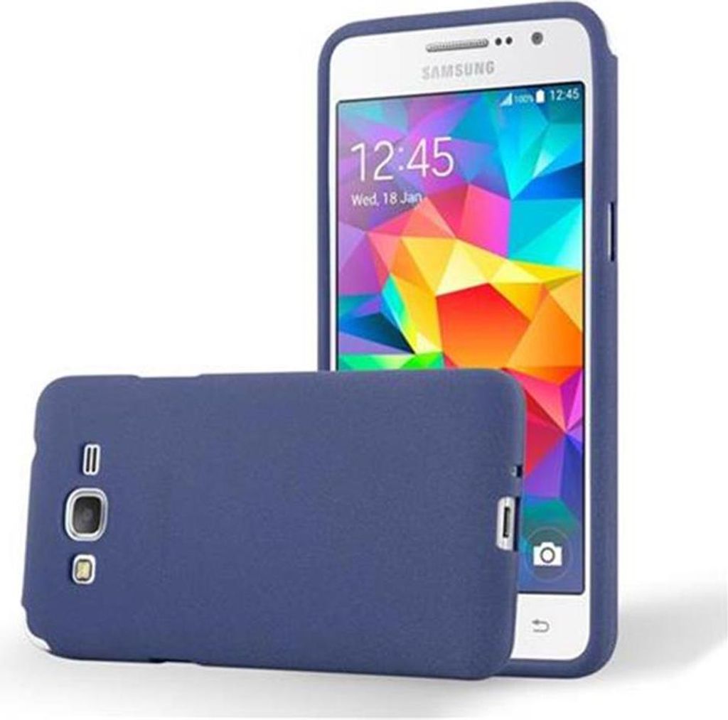Cadorabo Schutzhülle für Samsung Galaxy GRAND PRIME Hülle in Blau Handyhülle TPU Etui Cover Case