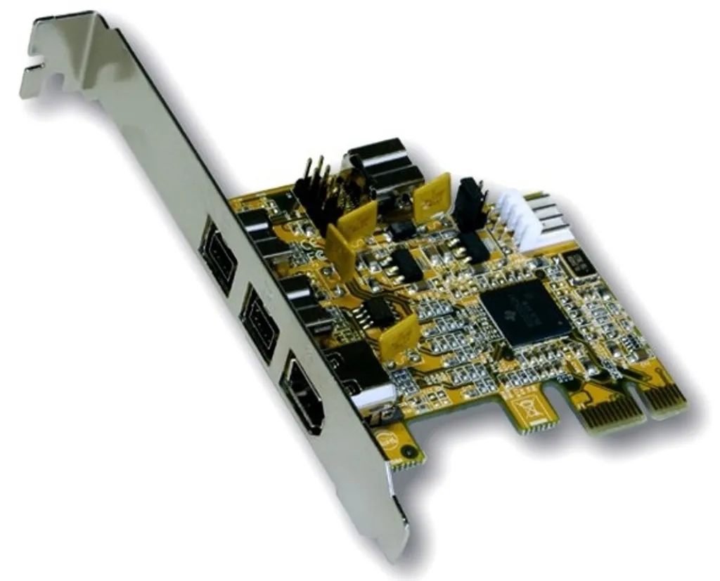 Carte PCIe FireWire 1394B Exsys 4 ports contrôleur informatique de 65mm