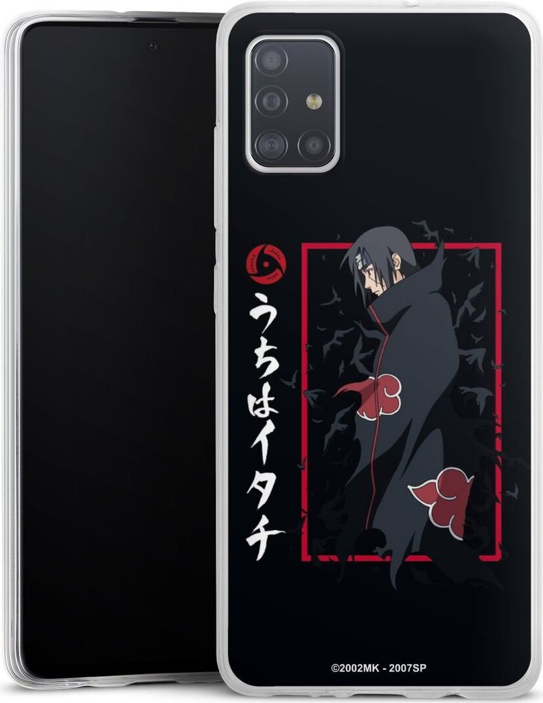 DeinDesign Slim Hülle für Samsung Galaxy A51 Silikon Case Ultra Dünn Handyhülle Naruto Shippuden Offizielles Lizenzprodukt Itachi Uchiha