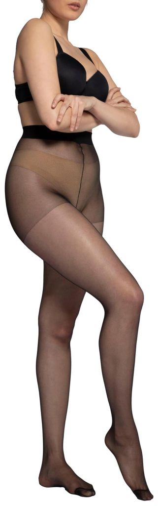 Ulla Popken Damen Strumpfhose classic schwarz 56/58 Produktbild 