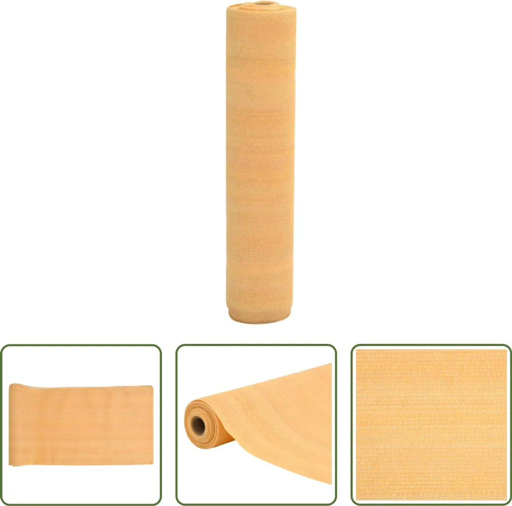 Brise-vue occultant couleur sable 1x10 m HDPE 150g/m² clôture terrasse