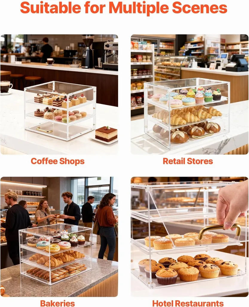 Vitrine d'exposition pour pâtisseries et buffets de réception - 7