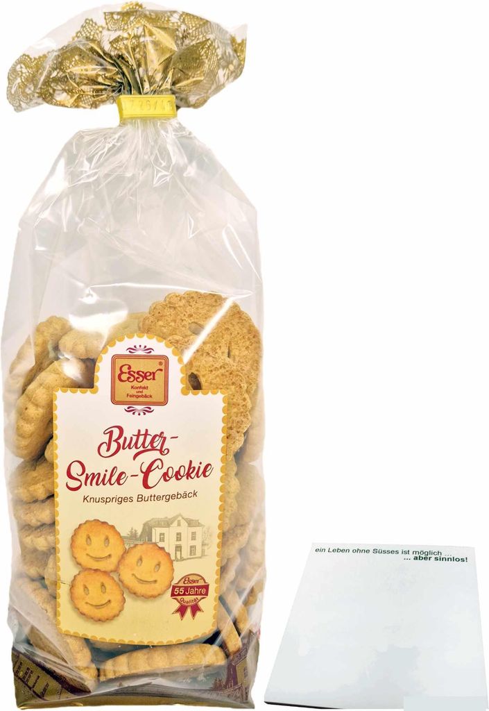 Esser Butter-Smile-Cookie (250g Beutel) + usy Block