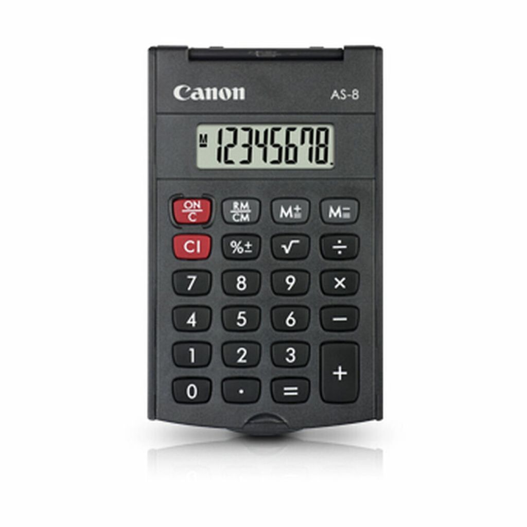 Canon AS-8 Taschenrechner Tasche Display-Rechner Grau Produktbild 