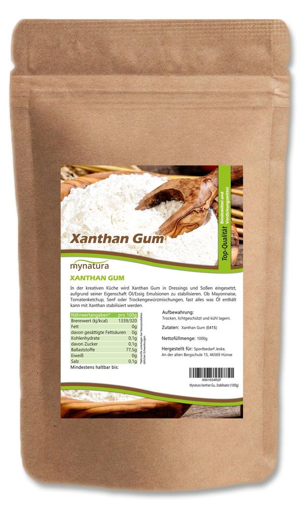 Mynatura Xanthan Gum Bindemittel - ab 1000g - 1 Beutel Produktbild 