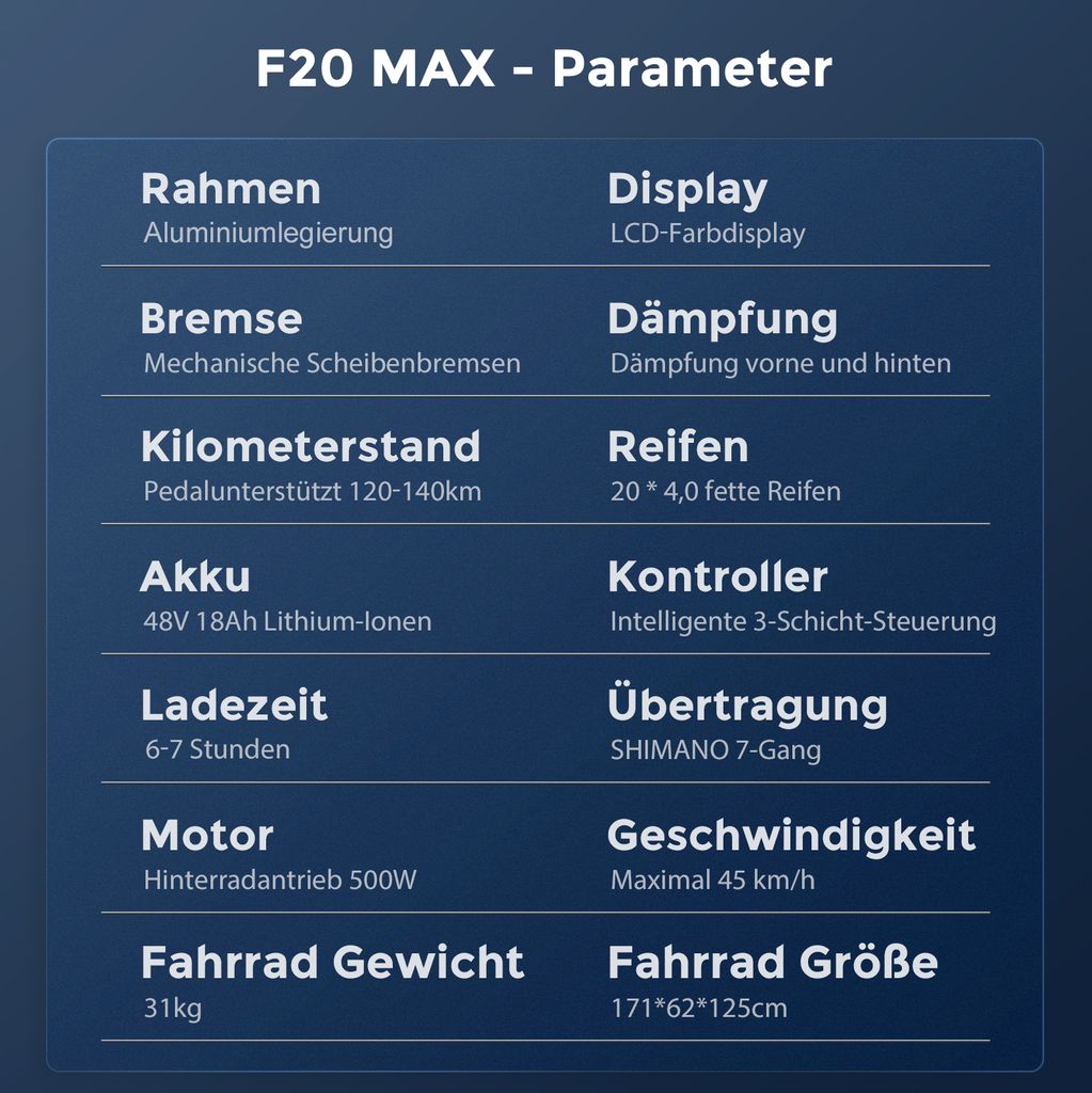 Fafrees F20 MAX Fatbike Ebike Klapprad 20 Zoll mit 48V 18AH Produktbild 17