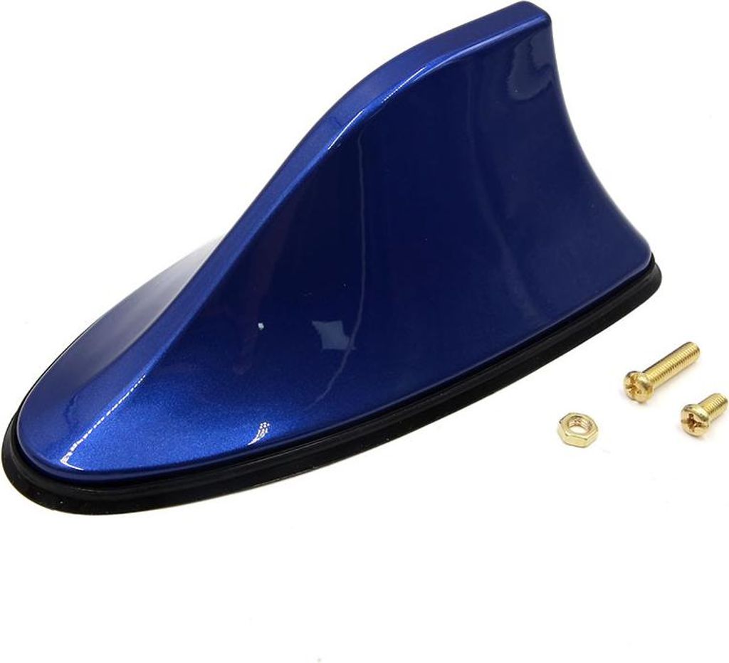 aileron requin plastique bleu universel voiture Désign Image du produit 