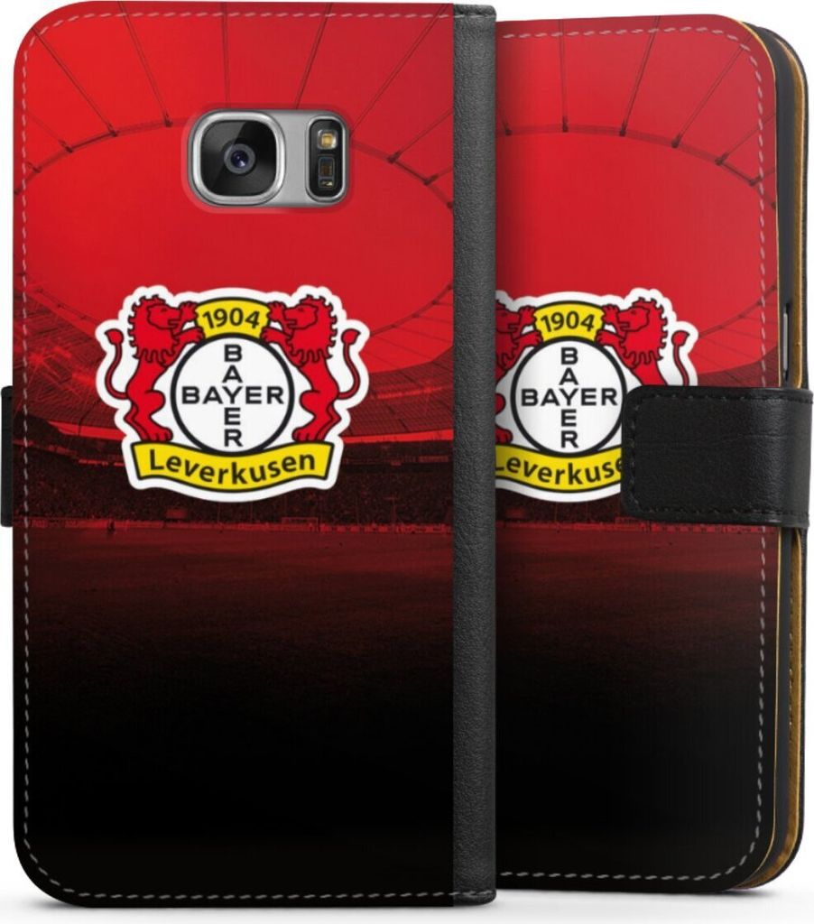 DeinDesign Klapphülle für Samsung Galaxy S7 Handytasche Lederhülle Tasche Bayer 04 Leverkusen Offizielles Lizenzprodukt Stadion