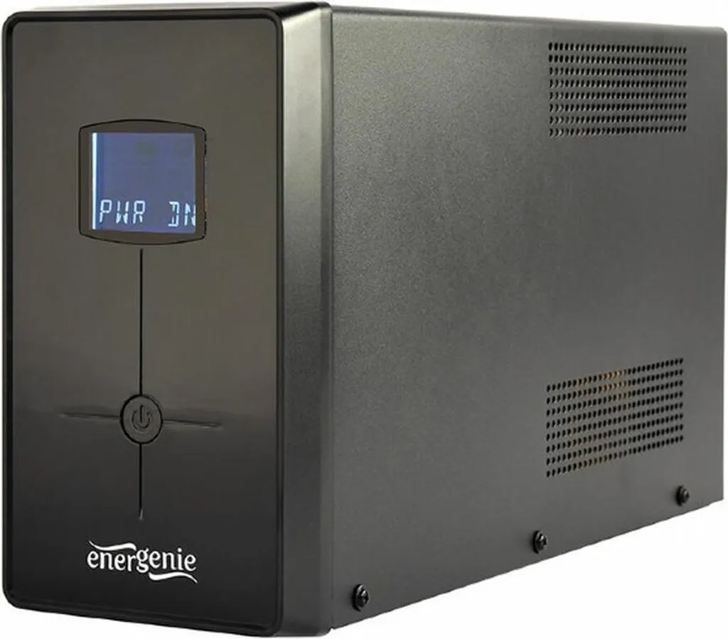 Alimentation sans interruption 2000 VA Gembird avec USB et LCD Noir