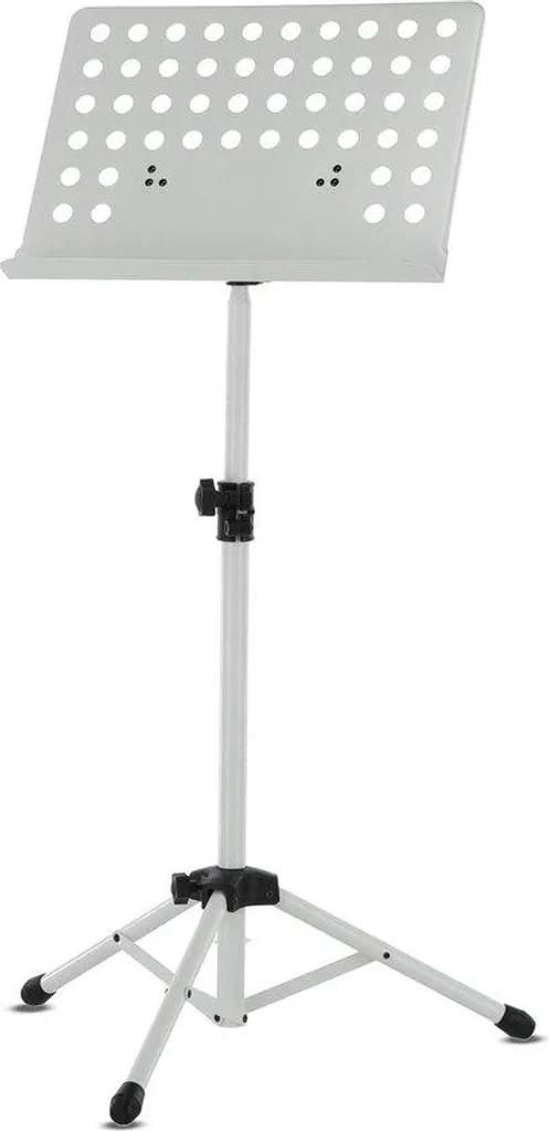 Pupitre de concert stable OMS-10WH blanc : fini les partitions qui tombent