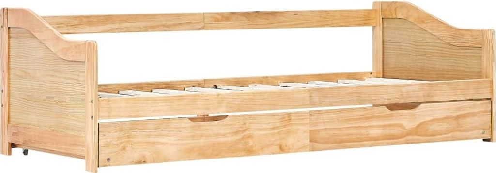 "2026 Aktion"Ausziehsofa Bettgestell/Bettrahmen - CLORIS - Einzelbett - Kiefernholz 90×200 cm - Einfache Montage - - DEMöbel3767278
