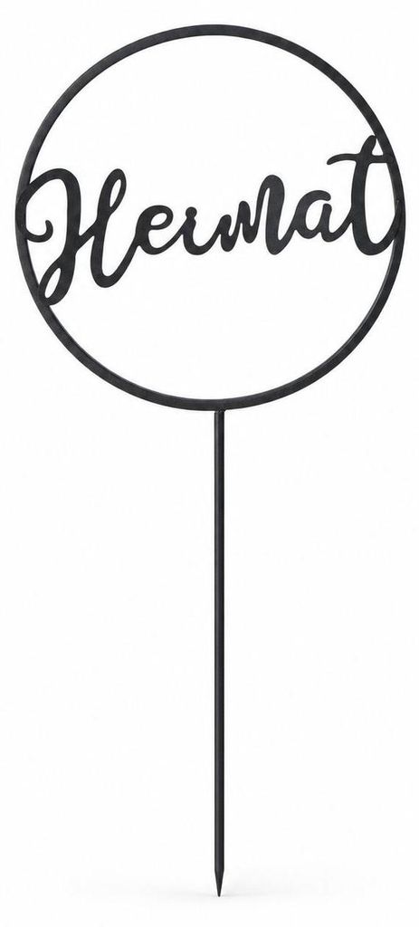 Gartenstab Schild - Heimat - Schriftzug Spruch Pflanzstab Produktbild 