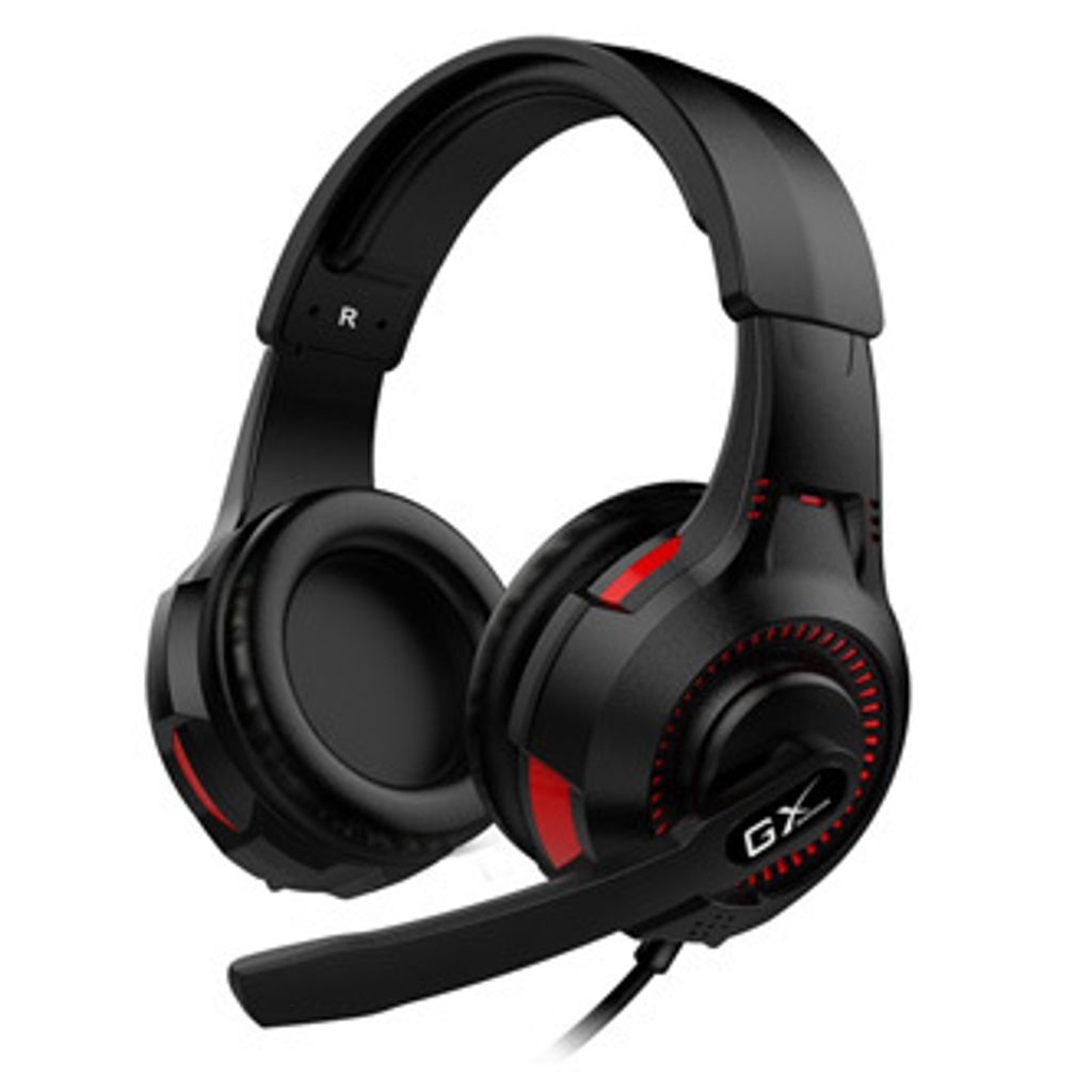 Genius HS-G600V, Kopfhörer mit Mikrofon, Lautstärkeregler, schwarz, 2.0, Kopfhörer, 40 mm Treiber Typ 2x 3,5 mm Klinke + USB