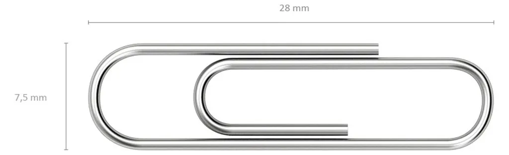 Trombones de bureau 28 mm pour organisation et archivage - Lot de 200