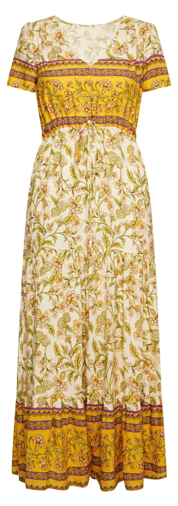 Robe d'été légère pour femme Alzou coloris blanc cassé imprimé taille L