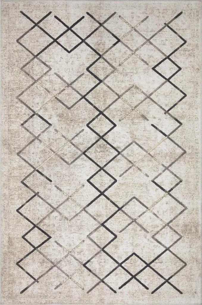 Tapis JOINTA Anti-Poussière Motif Scandinave : Tissage Durable Facile à Laver