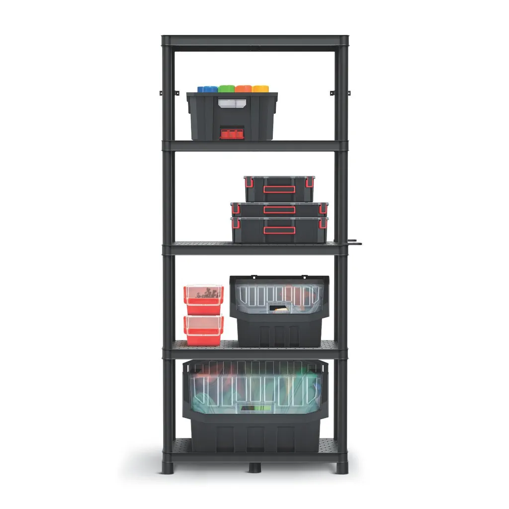 Étagère Stackaro Solid 75 Casiers - Charge 220kg avec 5 Tablettes Robustes