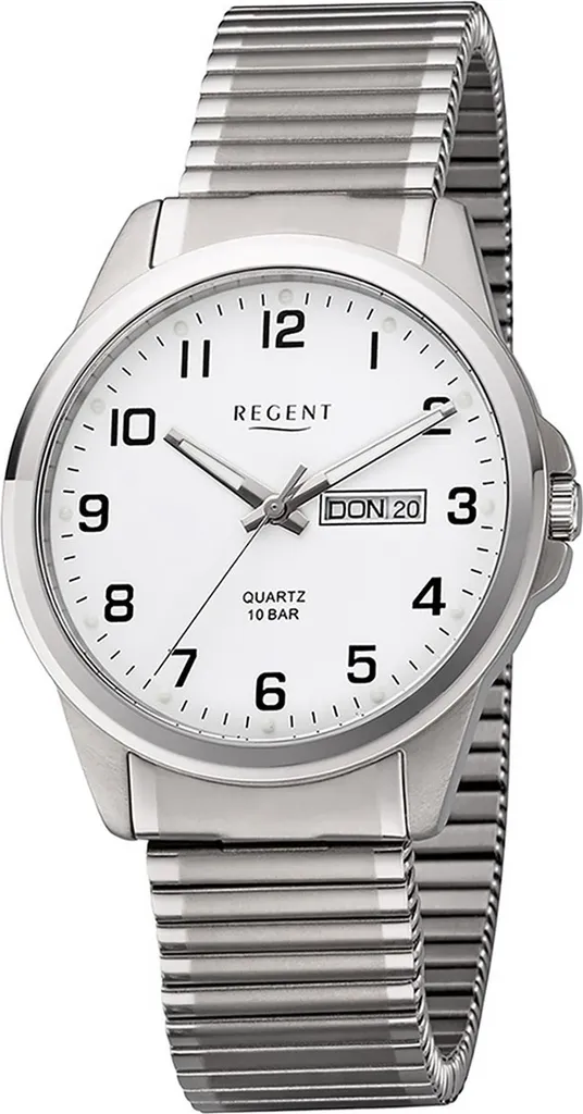 Montre Bracelet pour Homme en Titane Argenté Regent Modèle F-1198