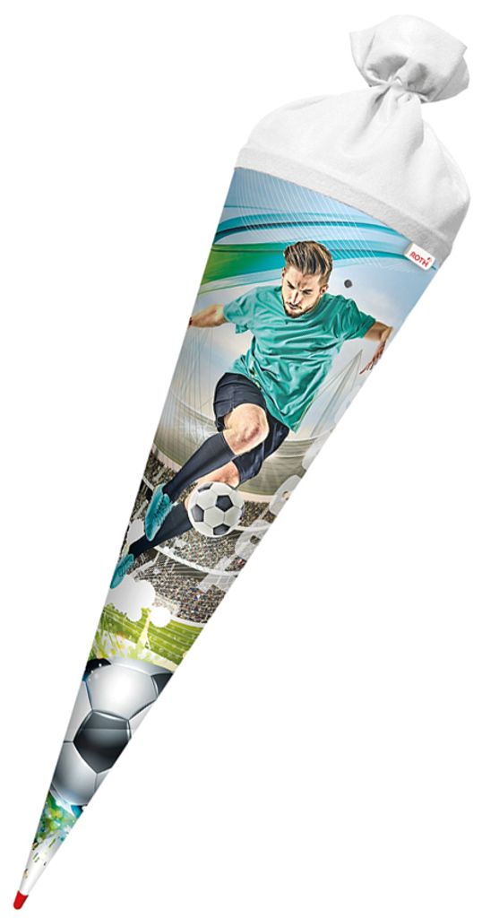 ROTH Schultüte "Fußballstar" rund 700 mm mit Effekt Produktbild 