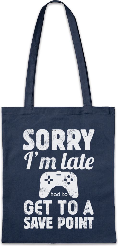 Urban Backwoods Sorry I'm Late, Stofftasche, Farbe: Navy