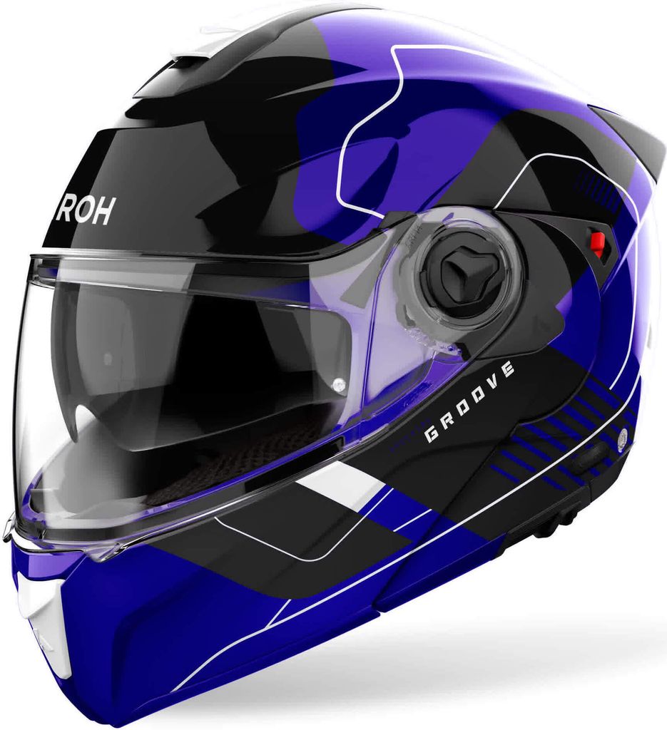 Modular Helm AIROH Specktre Groove Blauschwarz Glänzend größe XS