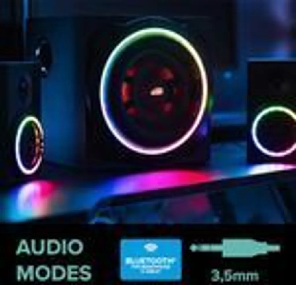 Enceintes PC 2.1 Speedlink GRAVITY CARBON avec Caisson de Basses RGB - 13