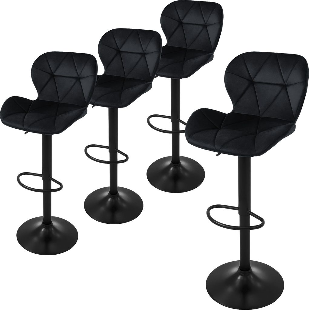 ML-Design zestaw 4 stołków barowych Stołek barowy obrotowy Zdjęcie produktu 