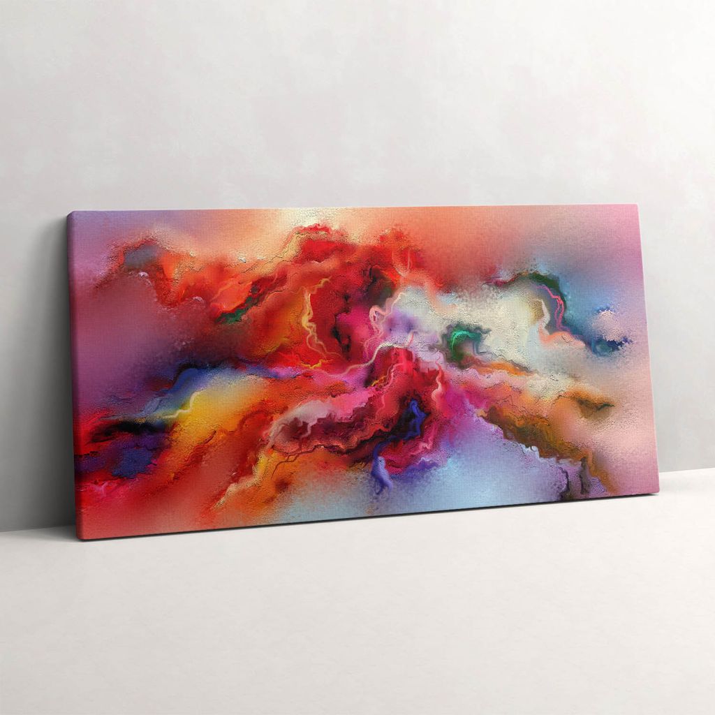 Verschüttete Farben – Leinwandbild Wandbild – 100x50 cm – Leinwandbilder – Wandbilder – Schlafzimmer – Flur