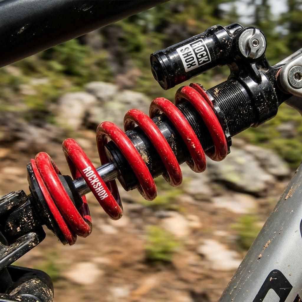 Rockshox Feder für metrische Dämpfer rot 650LB 134mm 47,5-55m