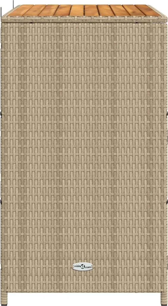 Armadio Outdoor vidaXL 70x50x87 cm | Acciaio e Rattan Sintetico - 6