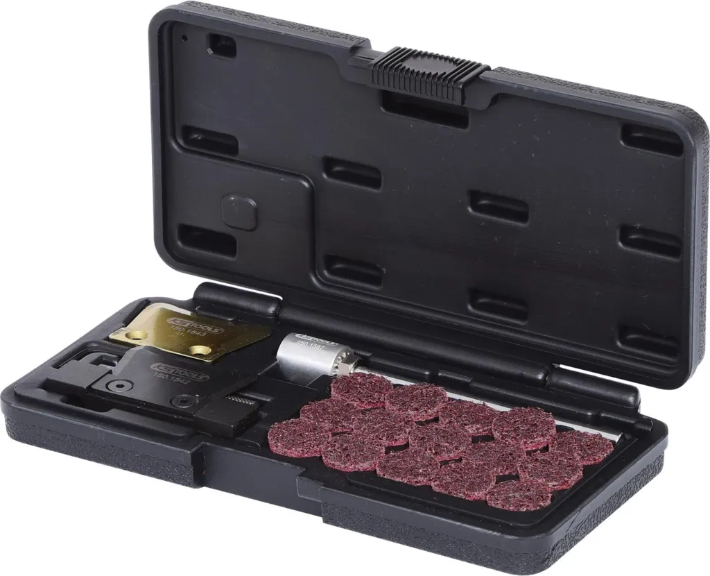 Coffret extracteur et nettoyeur de carter d'huile avec lames de rechange