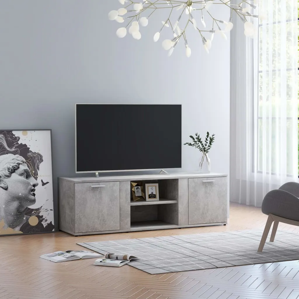 Porta TV 120cm Maison Exclusive Grigio Cemento - Design Moderno