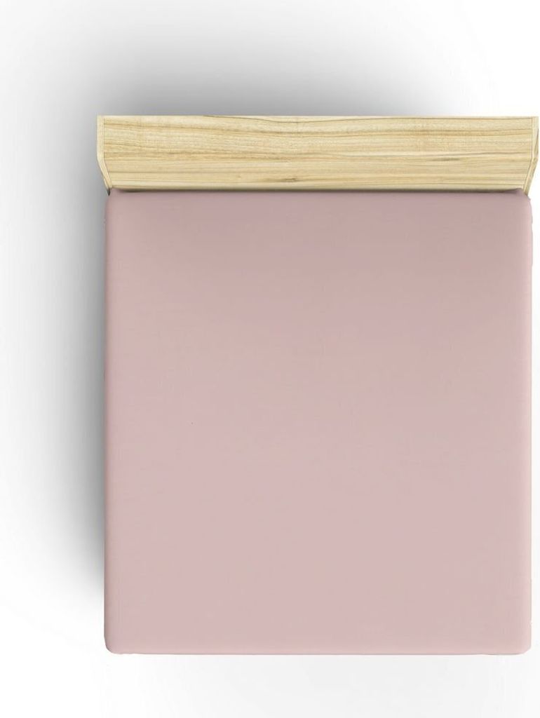 L'Essentiel Linge de Maison, Dusty Rose, Ranforce Doppel-Spannbettlaken (FR) (IT) (ES) (DE), Staubige Rose, 100% BAUMWOLLE, 140 x 190+30 cm
