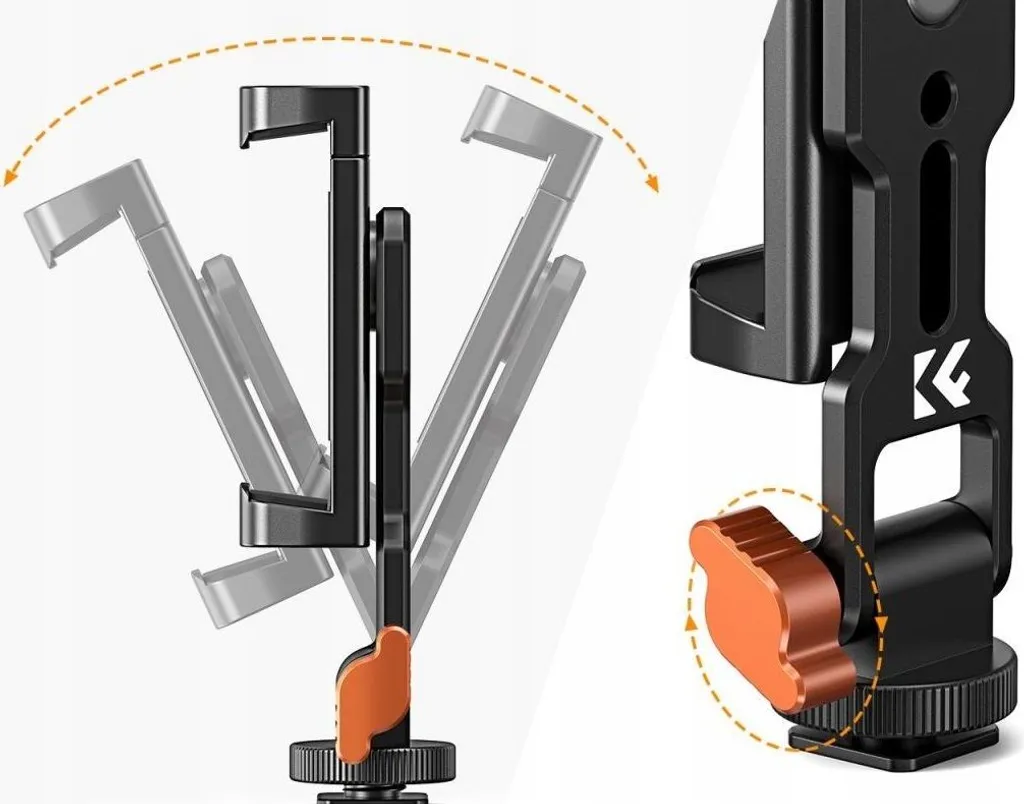 Support Smartphone 1/4'' en Métal Pivotant à 360° K&F Concept MS18 - 7