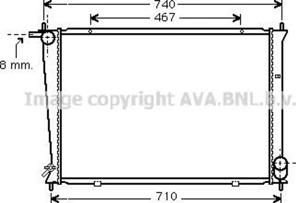 Évitez la surchauffe moteur sur Hyundai H-1 avec le radiateur HYA2148