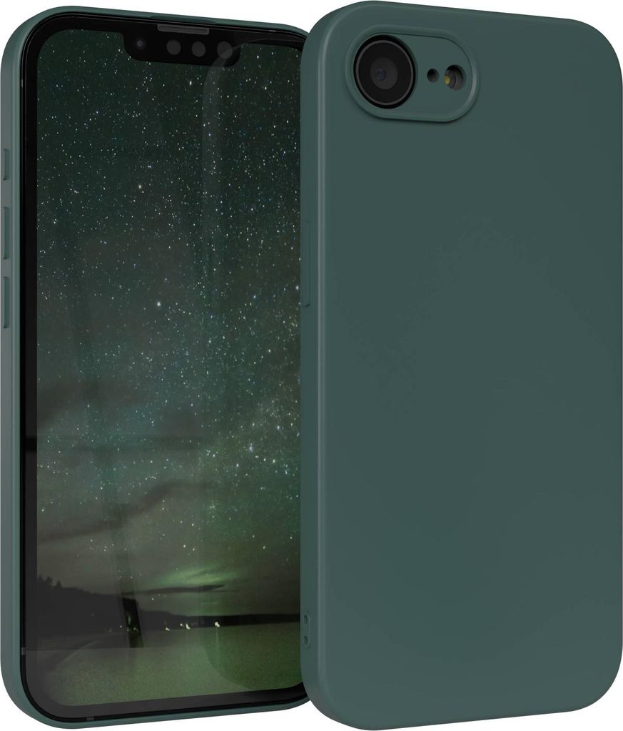 EAZY CASE - TPU Hülle für Apple iPhone 16e, TPU Case stoßfeste Handyhülle, weiches Cover mit Kameraschutz, Silikonhülle in Grün