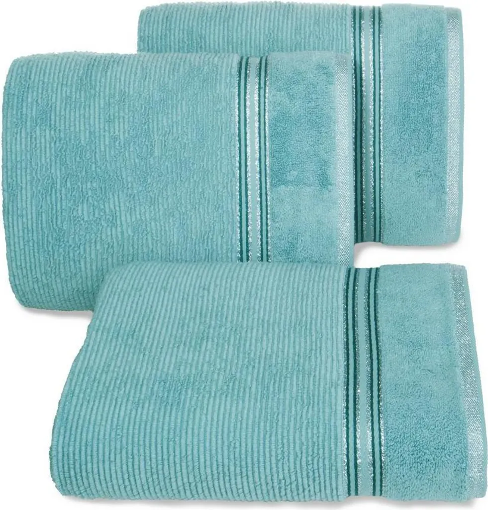 Morbido Asciugamano Viso Eurofirany Filon 05 Blu 50x90 100% Cotone